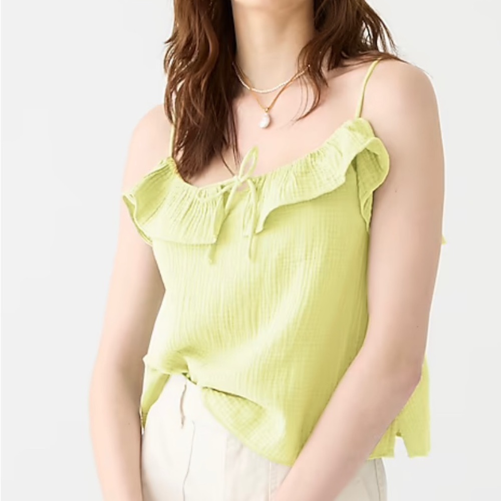 JCrew Yellow Gauze Camisole
